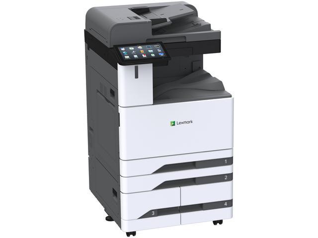 Multifunctional laser color Lexmark CX944adxse, Imprimare/Copiere/Scanare/Fax, A3, Grup de lucru mare,Ecran tactil color Lexmark din  clasa e-Task de 10 inchi (25 cm),Alimentator multifuncţional de 100 de coli, 2 x 520-Sheet Tray, 2000-Sheet Tandem Tray/Caster, 400-Sheet Output Bin, Porturi standard