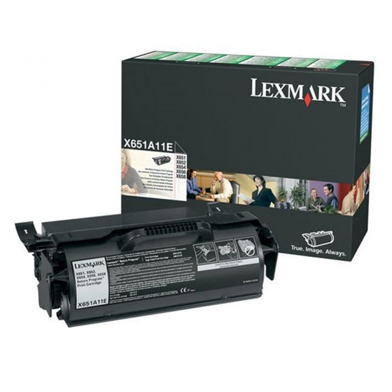 LEXMARK X651A11E BLACK TONER