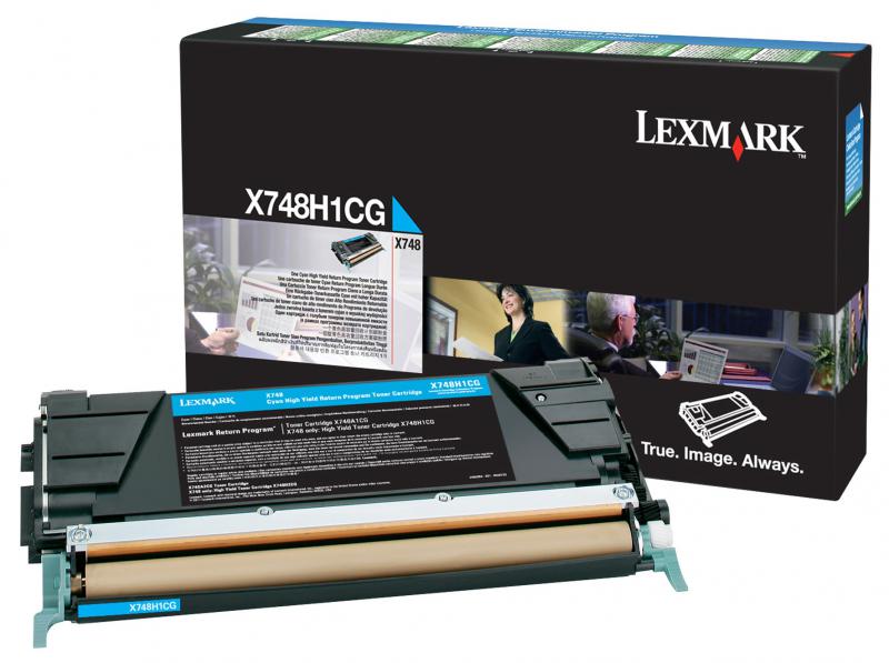 Toner Lexmark X748H1CG, cyan, X748DE, X748DTE