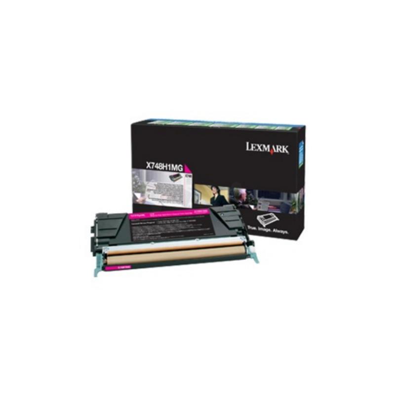 Toner Lexmark X748H3MG, magenta, 10 k, X748de , X748de Statoil ,X748de with total 5 years warranty , X748dte