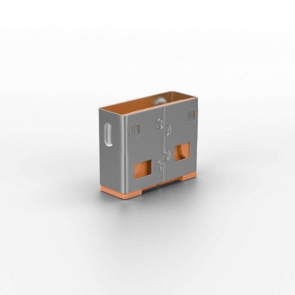 Adaptor USB Locks Lindy, 10 USB, orange