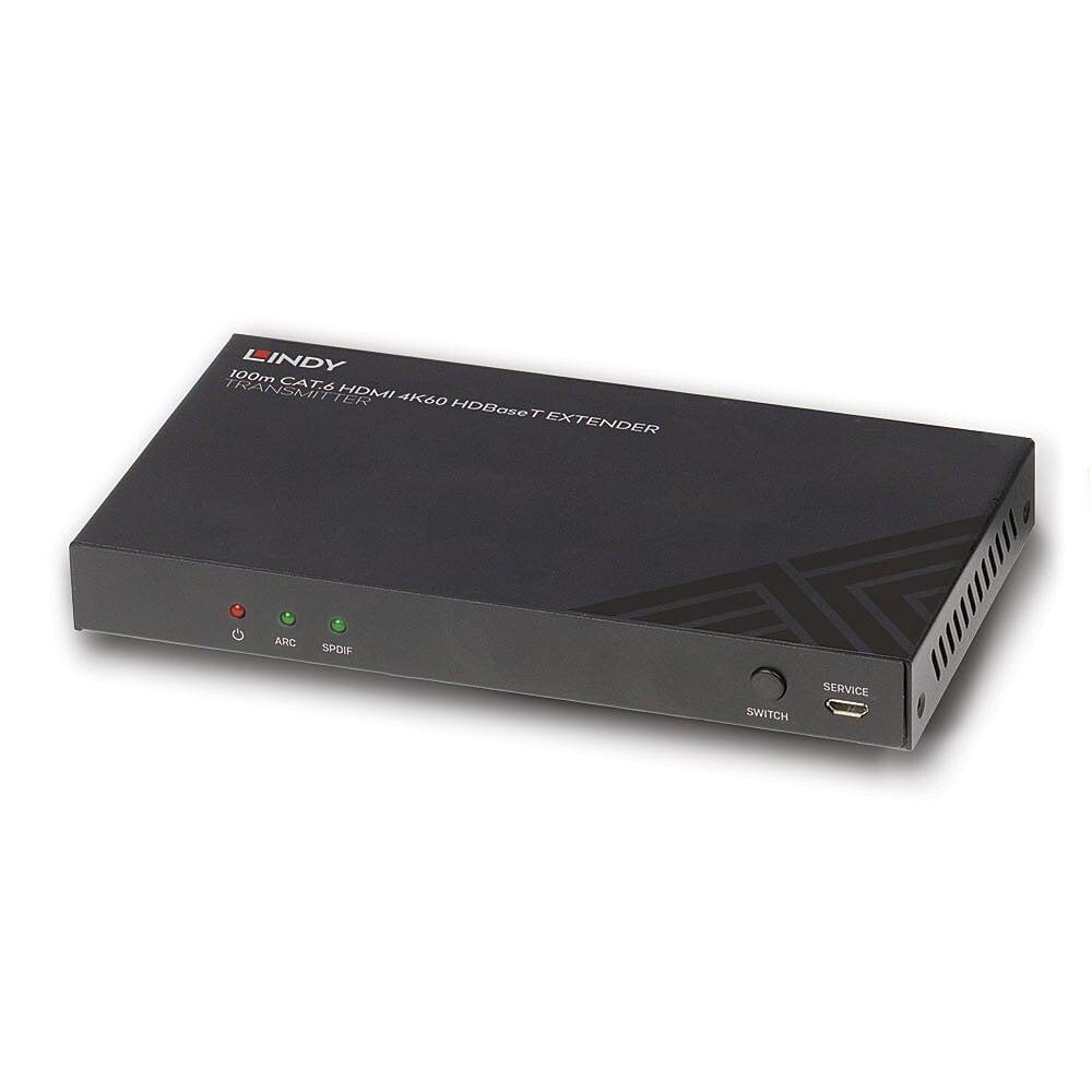 Lindy 100m Cat.6 HDMI 4K60 HDBaseT Receiver  Description  Distributes HDMI resolutions up to 100m over Cat.6 network cable via HDBaseT technology Supports HDMI 18G resolutions up to 4K@60Hz 4:4:4, with additional support for HDR ARC Support as well as RS-232, CEC & Ethernet pass-through & bi-
