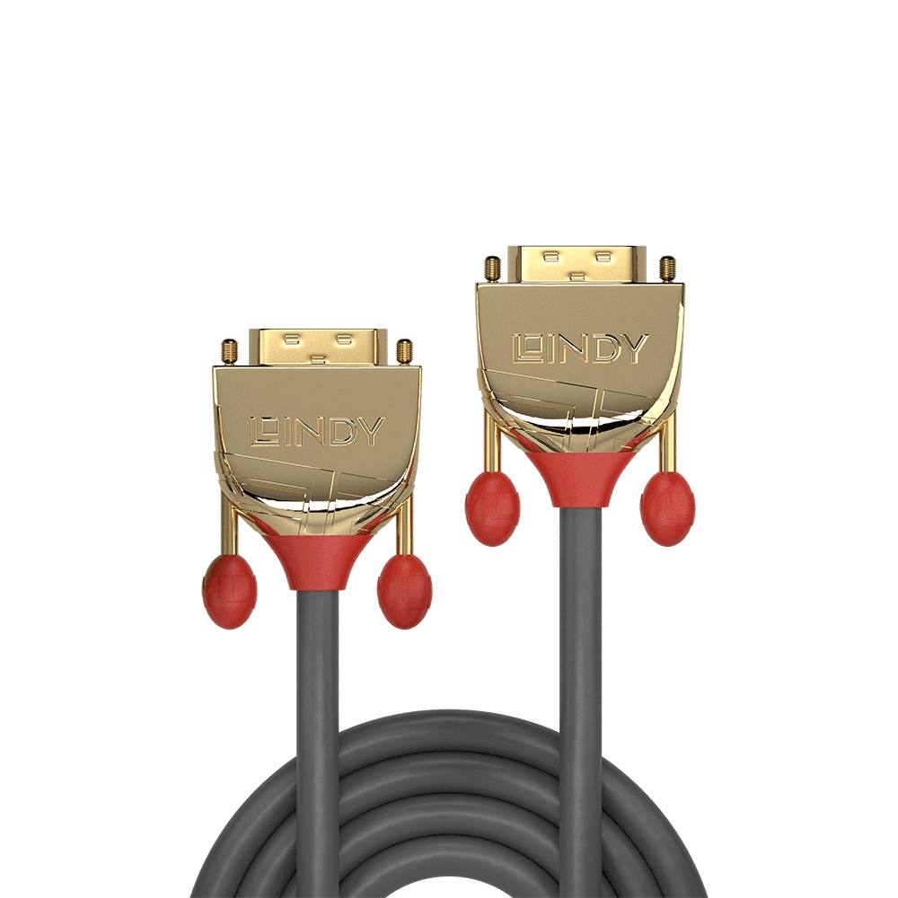 Cablu Lindy LY-36202 DVI-D Dual Link, 2m, Gold Line