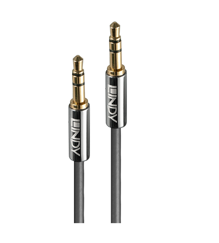 Lindy Cablu Audio 3.5mm, 2m, Cromo Line