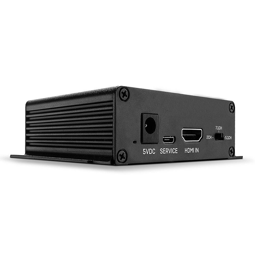 Lindy extractor Audio HDMI 4K60, interfata HDMI 2.0, latime de banda 18Gbps, interfata audio: SPDIF, analog L/R
