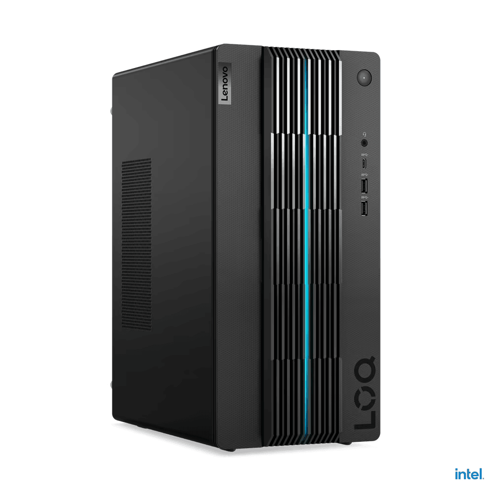 Desktop Gaming Lenovo LOQ 17IRB8 , Intel® Core™ i7-13700F, 16C (8P + 8E) / 24T, Max Turbo up to 5.2GHz, P-core 2.1 / 5.1GHz, E-core 1.5 / 4.1GHz, 30MB, video NVIDIA® GeForce RTX™ 4060 Ti 8GB GDDR6, RAM 2x 16GB UDIMM DDR4-3200, Two DDR4 UDIMM slots, dual-channel capable, Up to 32GB DDR4-3200, SSD 1TB