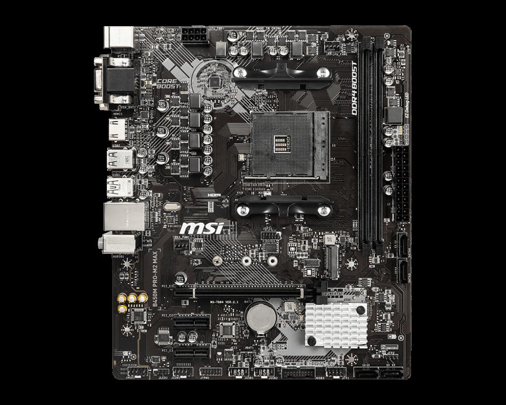 Placa de baza MSI B450M PRO-M2 MAX, Socket AM4