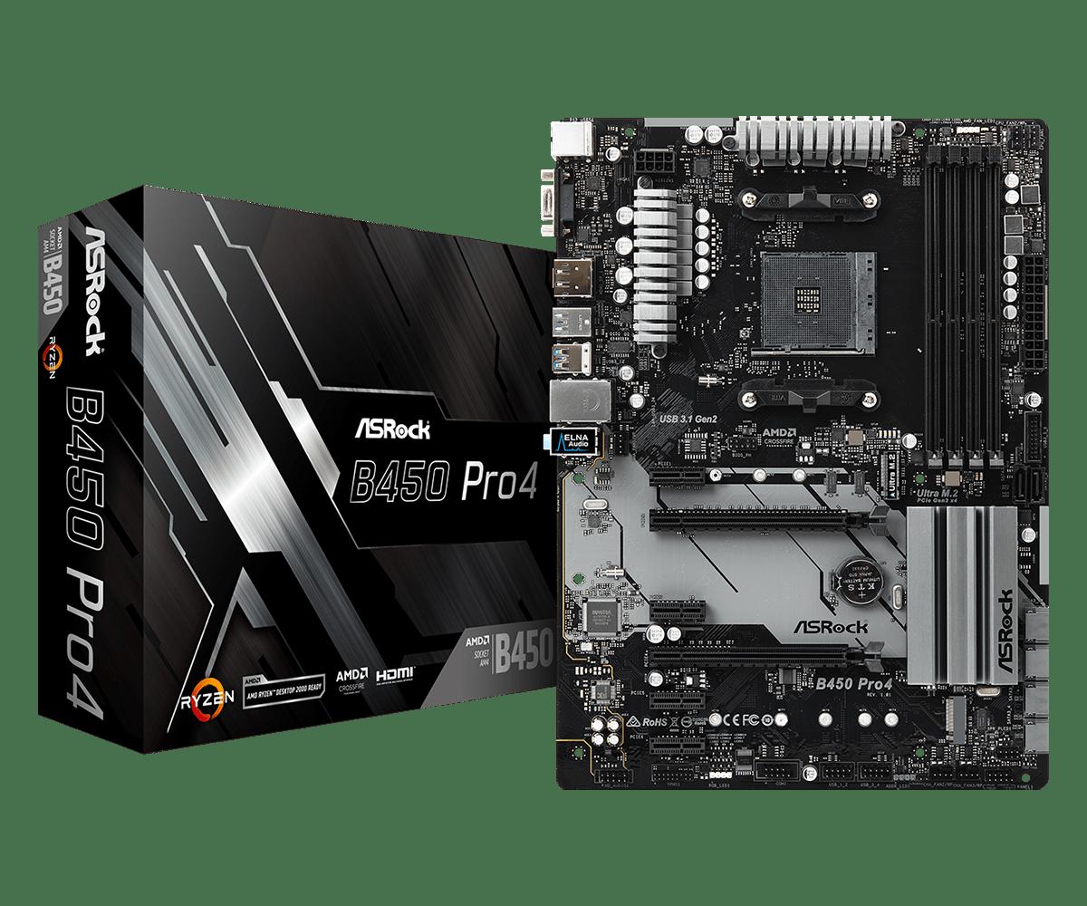 Placa de baza ASRock B450 PRO4, Socket AM4