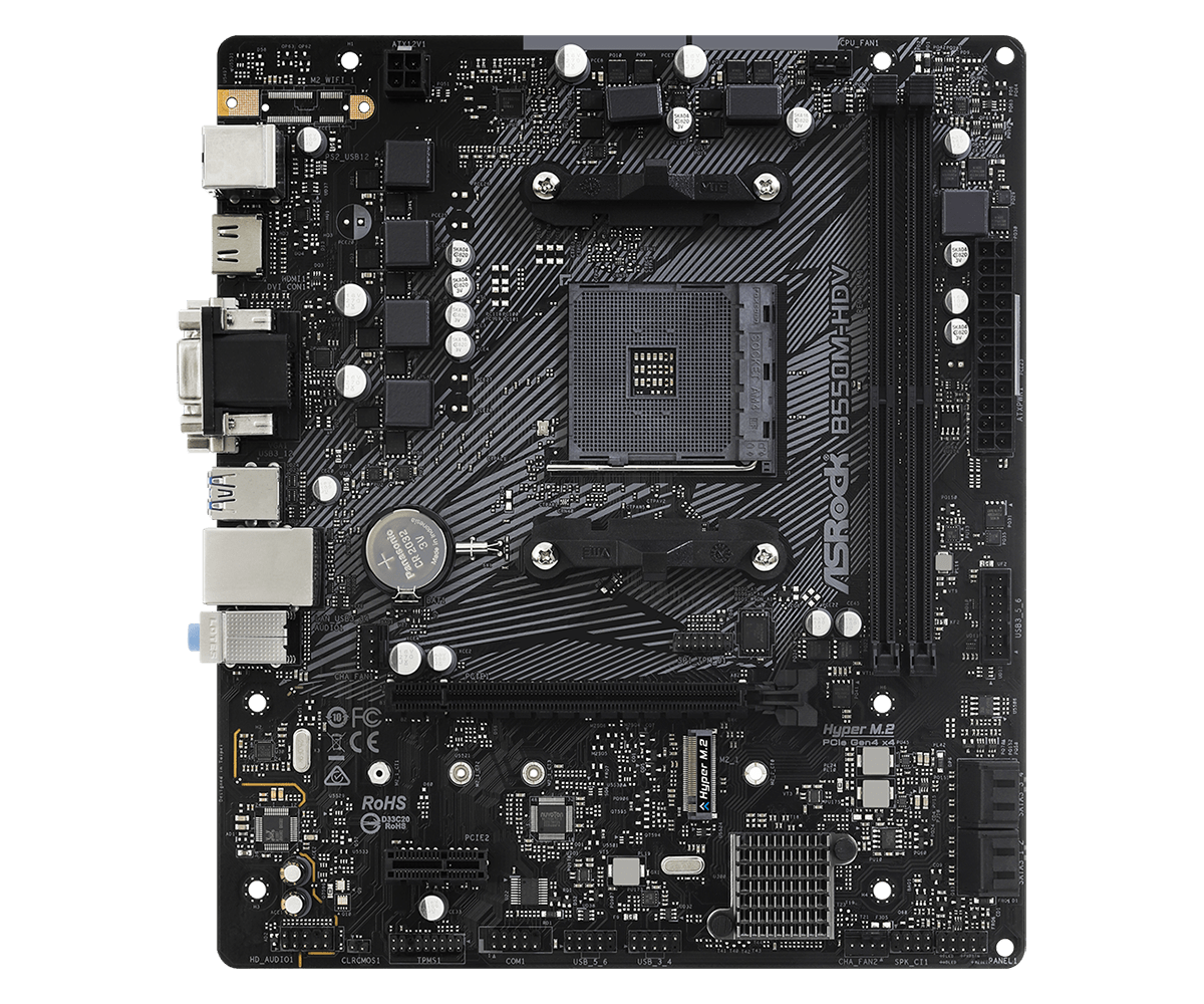 Placa de baza ASRock B550M-HDV, Socket AM4