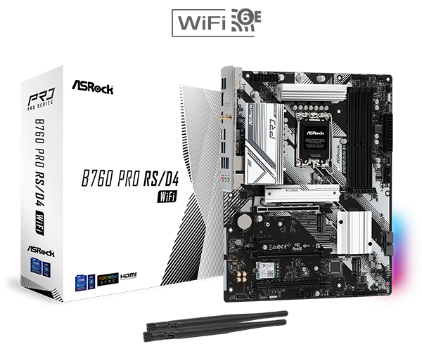 Placa de baza AsRock B760 PRO RS/D4 WIFI LGA1700