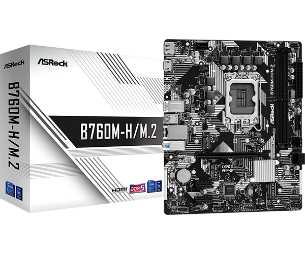 Placa de baza ASROCK B760M-H/M.2 LGA1700