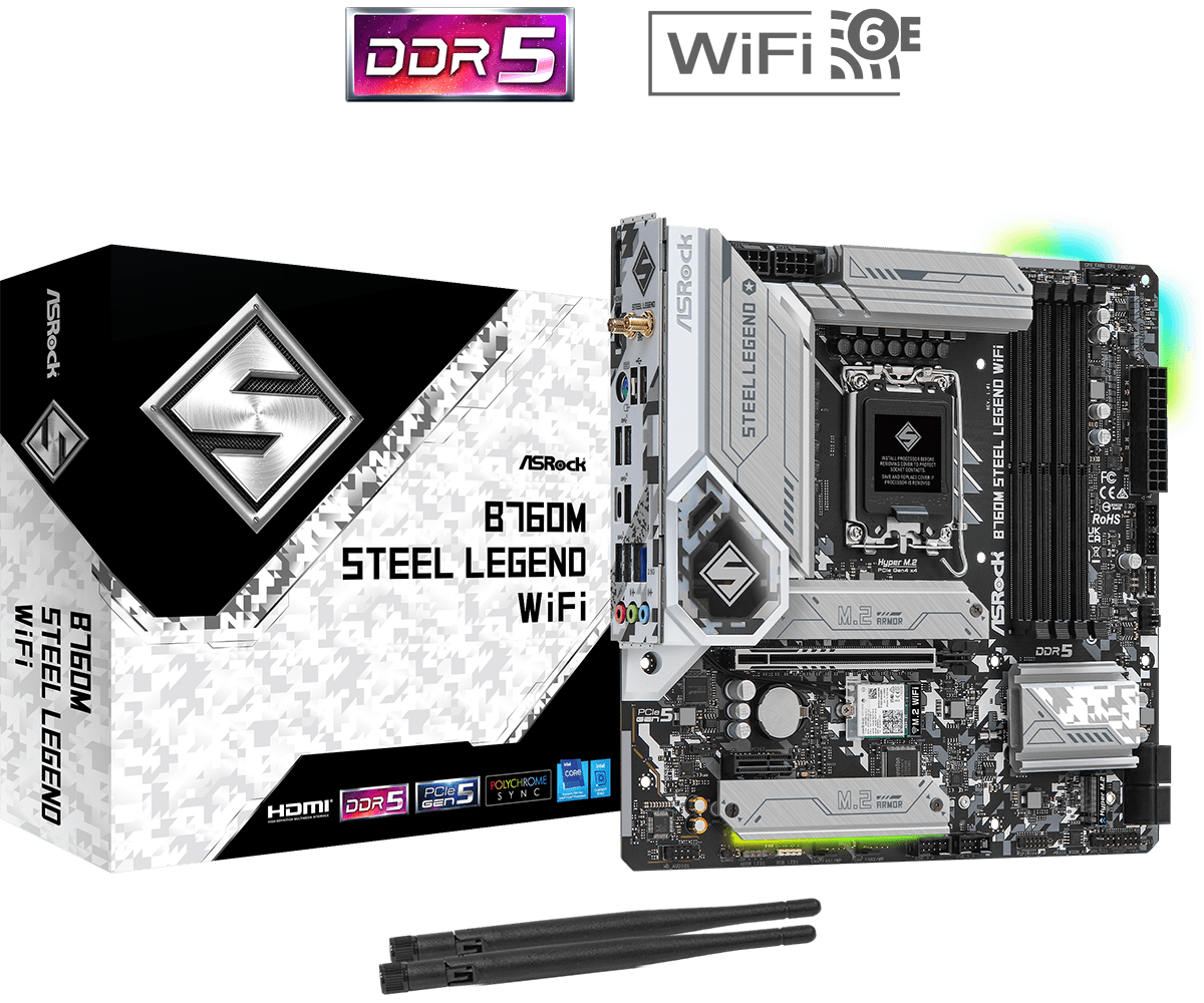 Placa de baza Asrock B760M STEEL LEGEND LGA1700