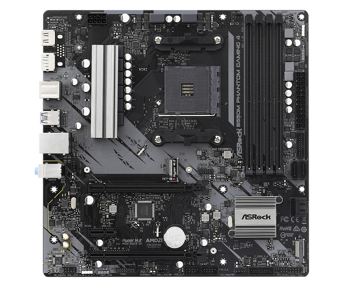 Placa de baza ASRock B550M Phantom Gaming 4, Socket AM4