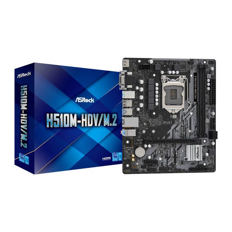 Placa de baza Asrock H510M-HDV/M.2 D4, LGA 1200