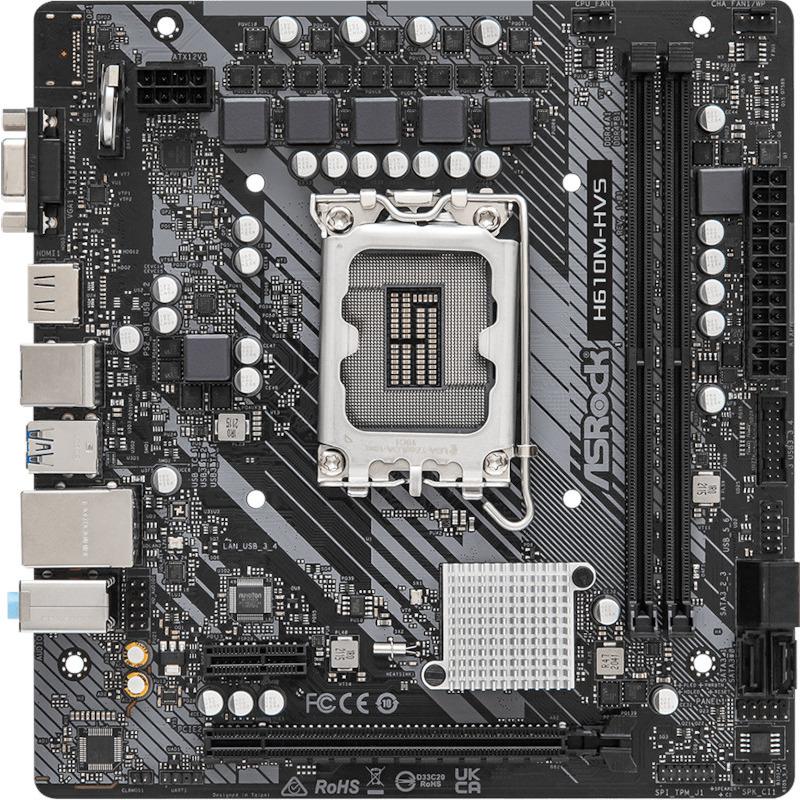 Placa de baza Asrock H610M-HVS D4, LGA 1700