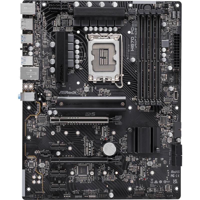 Placa de baza Asrock H670 PG RIPTIDE D4, LGA 1700