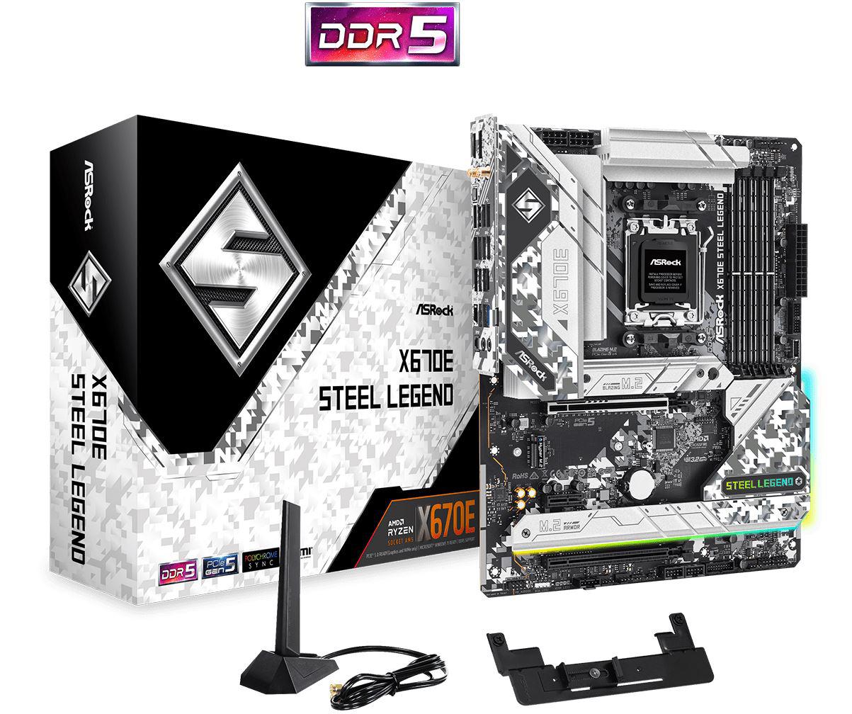 Placa de baza AsRock Socket X670E STEEL LEGEND AM5