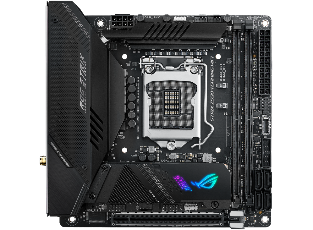 Placa de baza Asus ROG STRIX Z590-I GAMING WIFI, LGA 1200