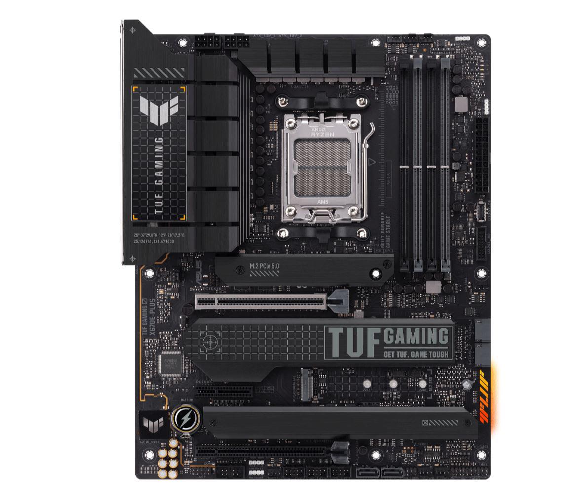 Placa de baza Asus TUF X670E-PLUS AM5, 4x DDR5, 1x PCIE 5.0 x16 1x PCIE 4.0 x16 1x PCIE 4.0 x4, 4x M.2, 1x DP 1x HDMI, 4x SATA 6GB/s, ATX