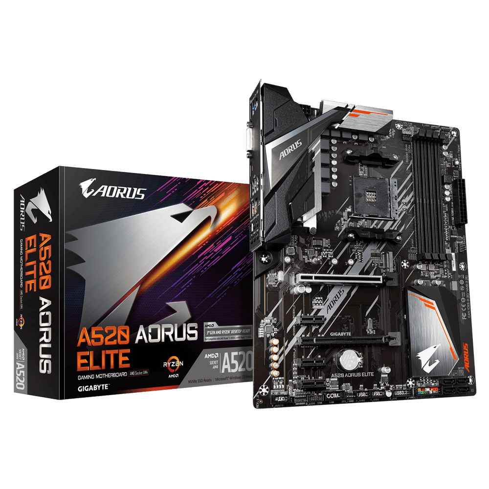 Placa de baza Gigabyte A520 AORUS ELITE, Socket AM4