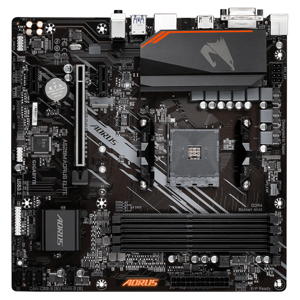 Placa de baza Gigabyte A520M AORUS ELITE, SOCKET AM4