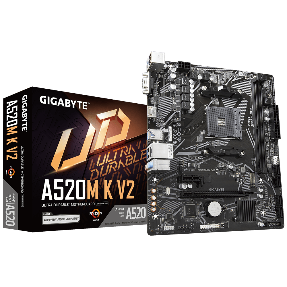 Placa de baza Gigabyte A520M K V2 AM4