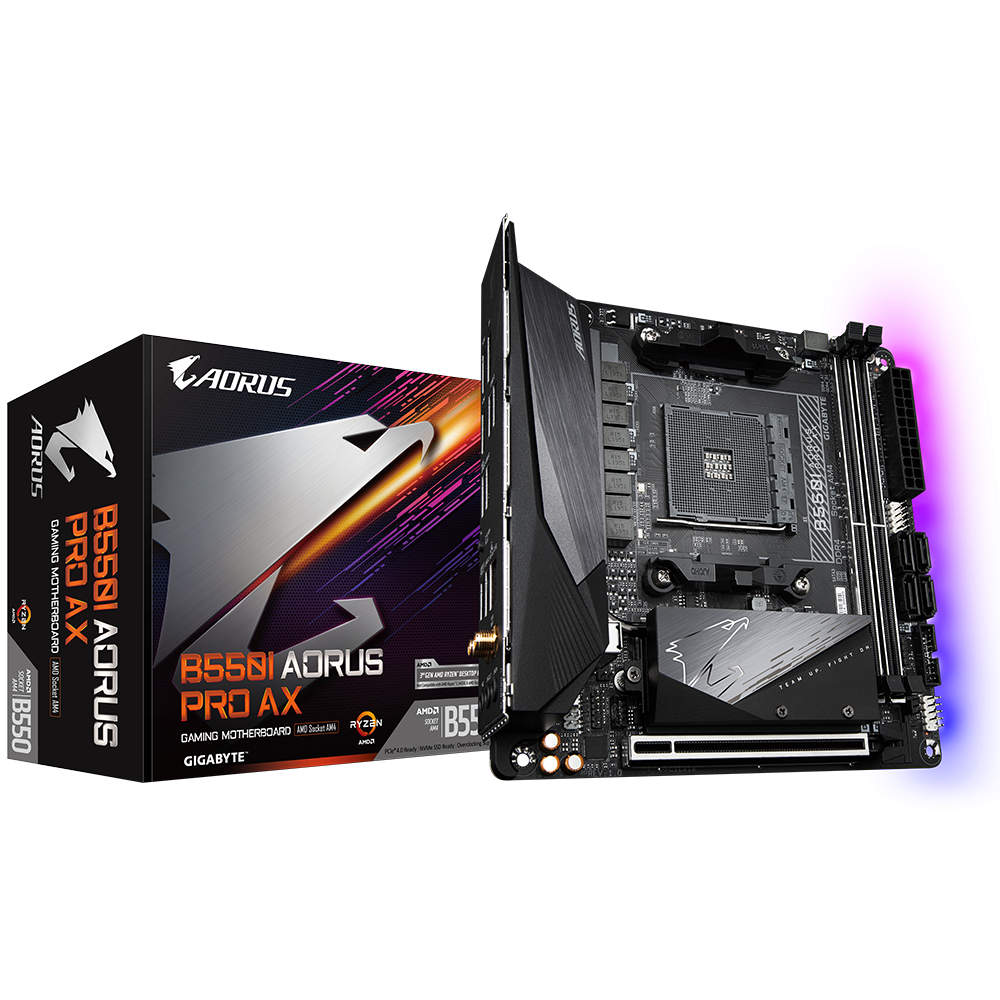 Placa de baza Gigabyte B550I AORUS PRO AX AM4