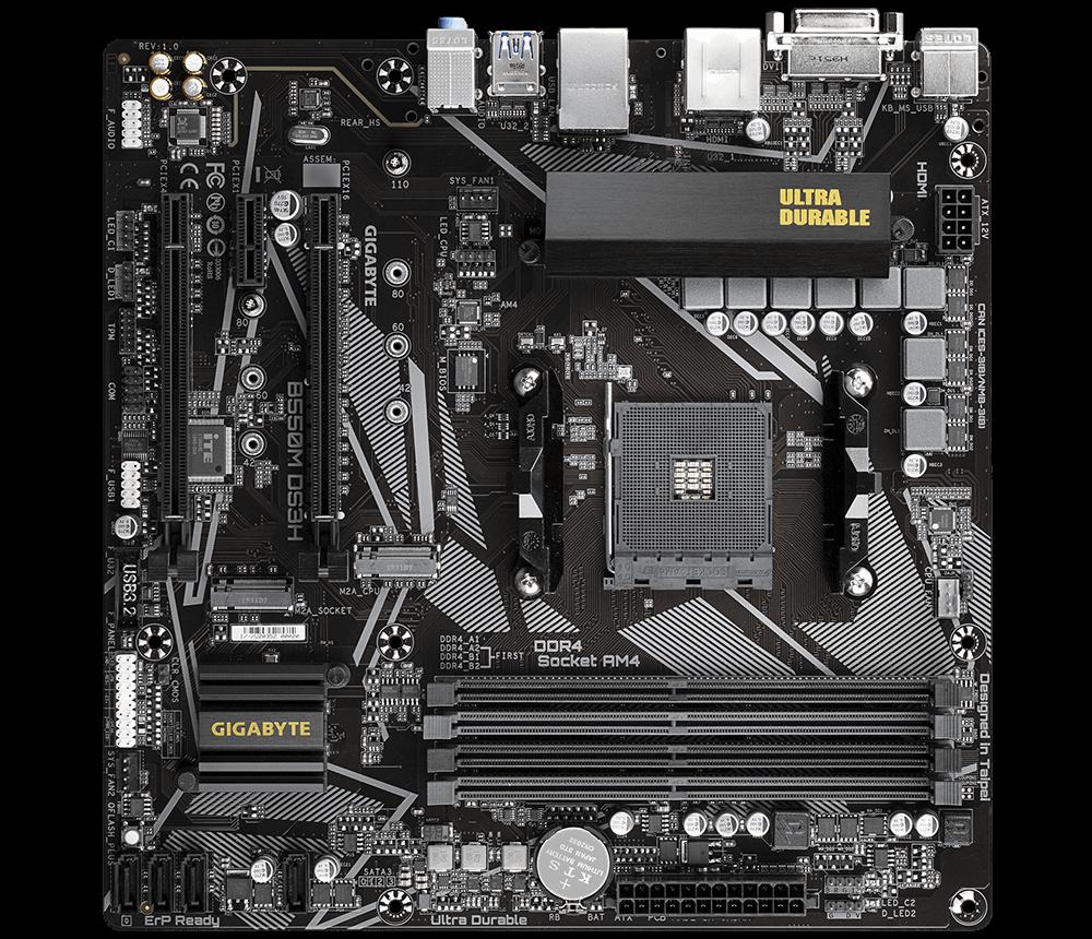 Placa de baza Gigabyte B550M DS3H, Socket AM4