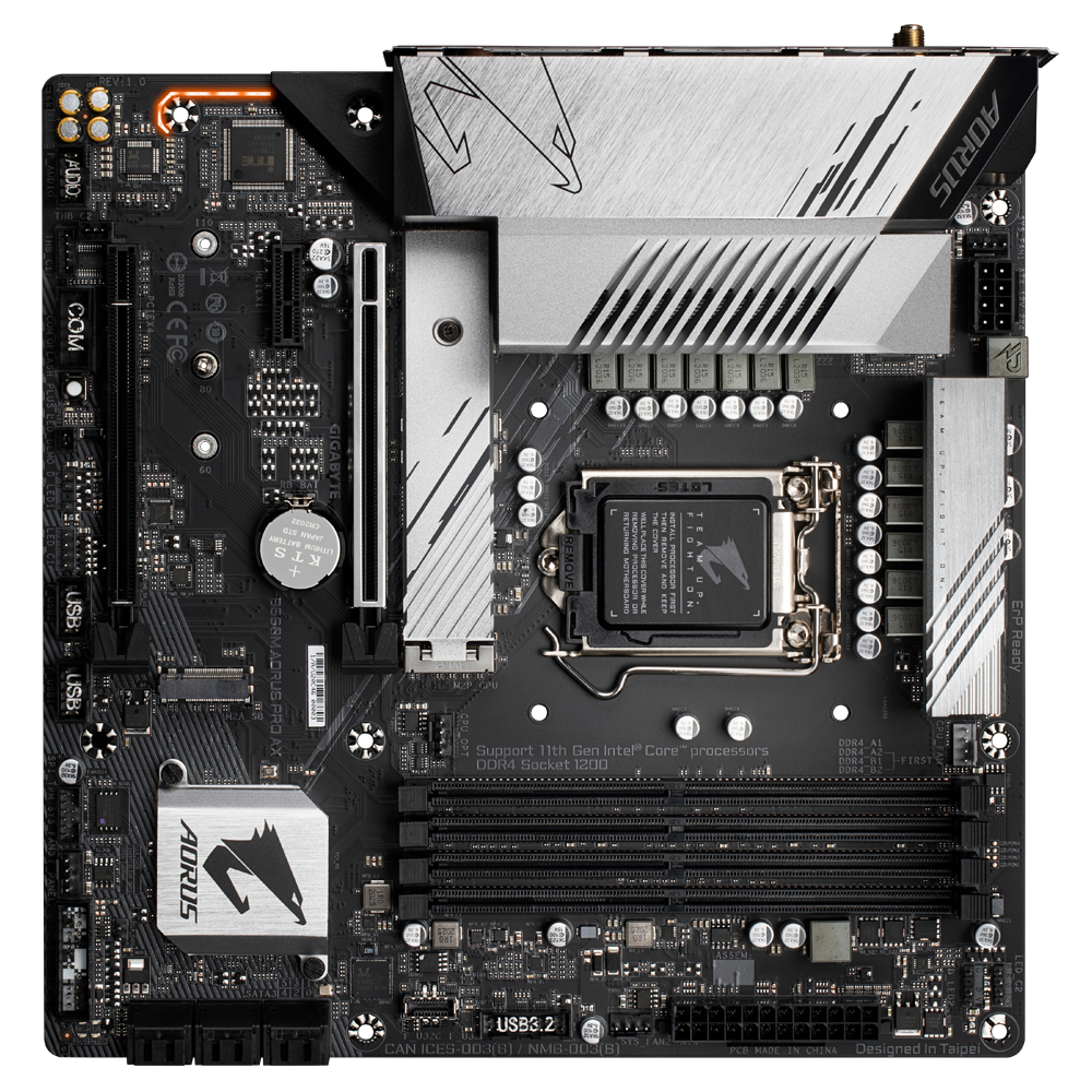 Placa de baza Gigabyte B560M AORUS PRO AX, LGA 1200