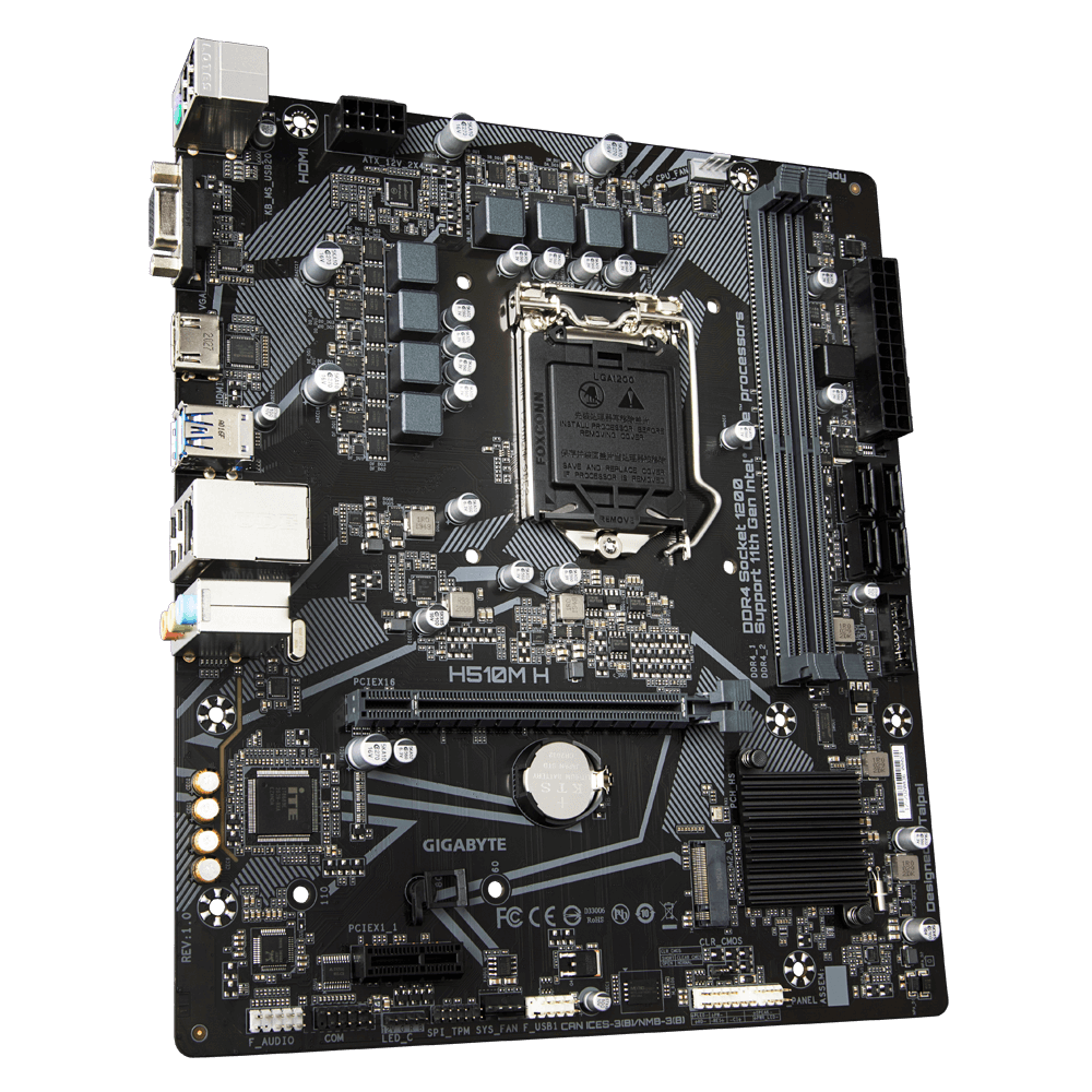 Placa de baza Gigabyte H510M H, LGA 1200