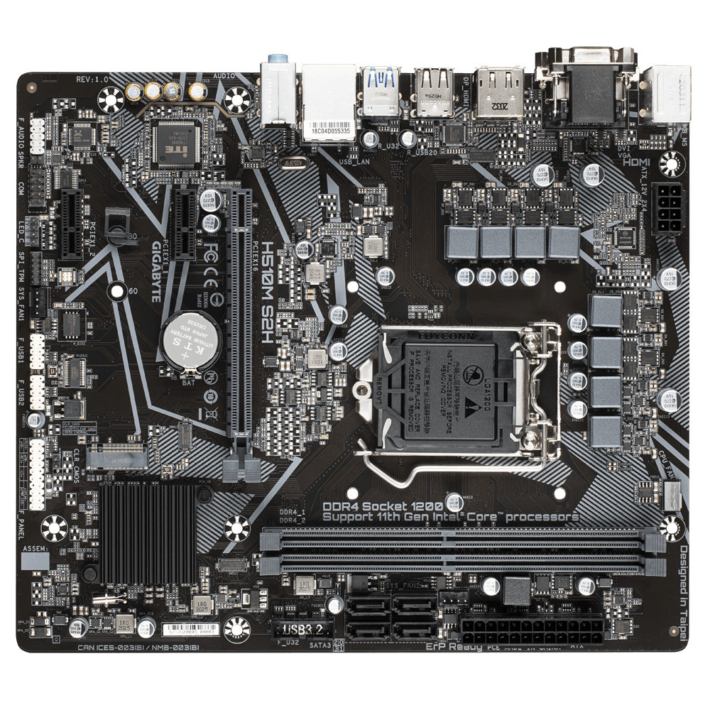 Placa de baza Gigabyte H510M S2H, Socket 1200