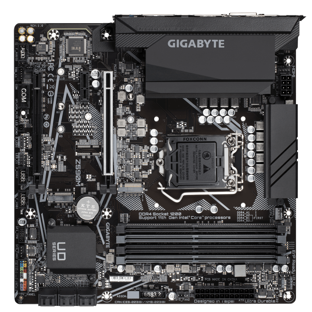 Placa de baza Gigabyte Z590M, LGA 1200, DDR4