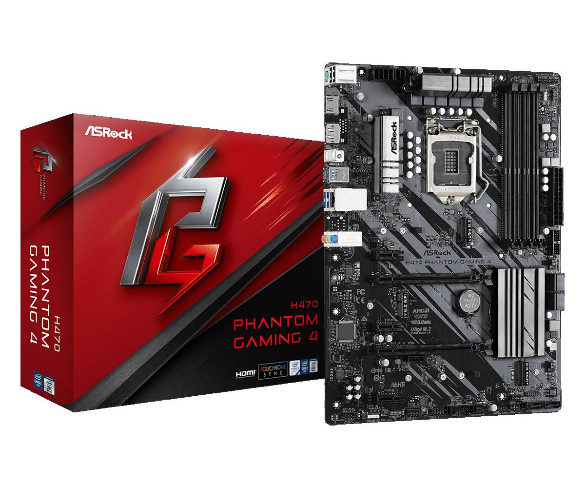 Placa de baza AsRock H470 PHANTOM GAMING 4, Socket 1200