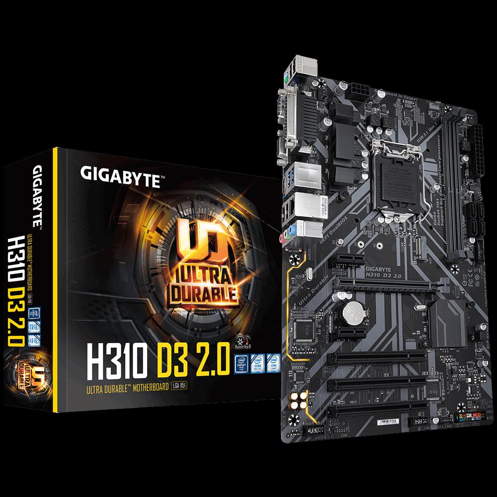 Placa de baza GIGABYTE H310 D3 2.0, Socket LGA1151