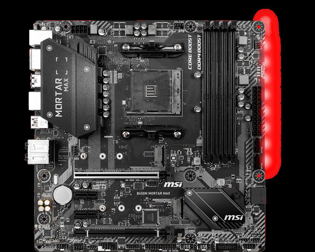 Placa de baza MSI B450M MORTAR MAX, Socket AM4