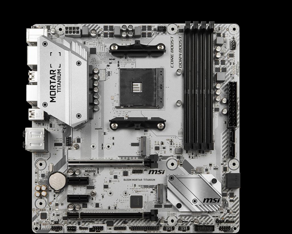 Placa de baza MSI B450M MORTAR TITANIUM, Socket AM4