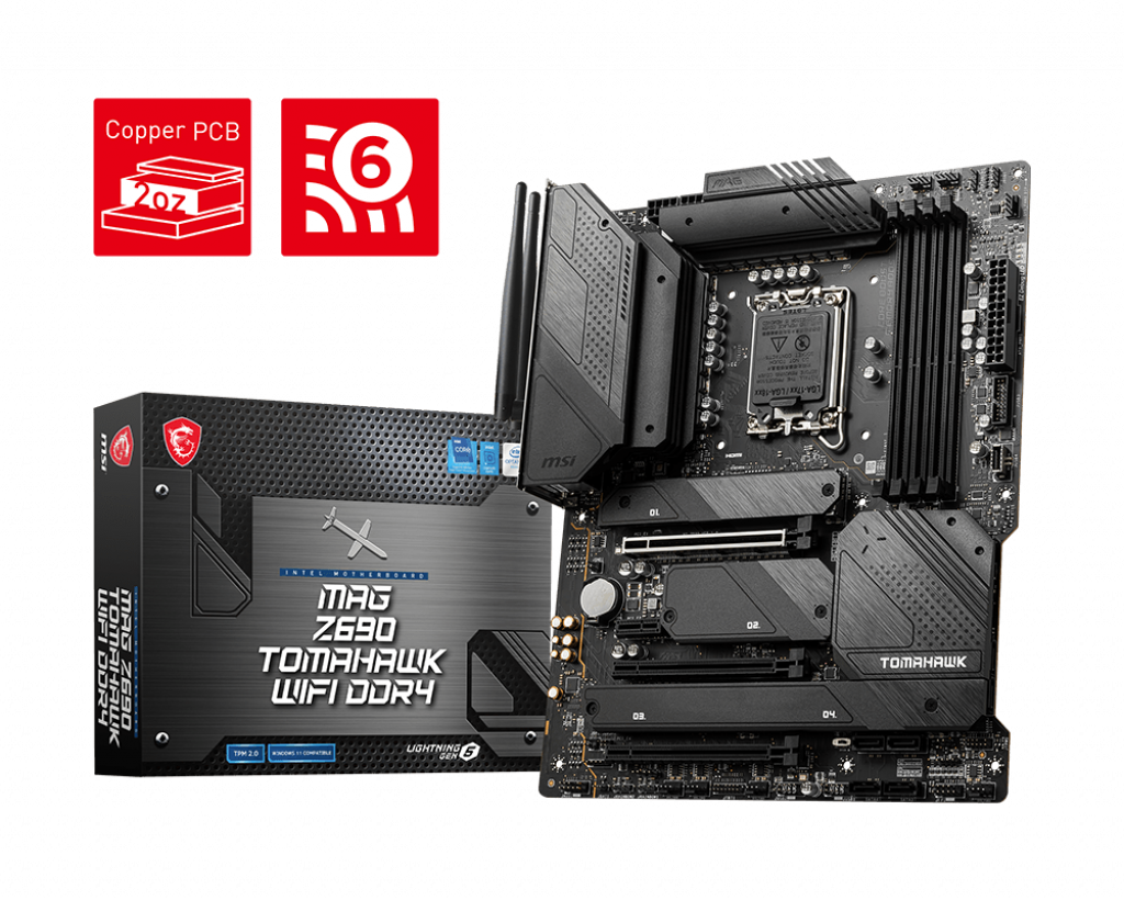 Placa de baza MSI MAG Z690 TOMAHAWK WIFI DDR4, LGA 1700