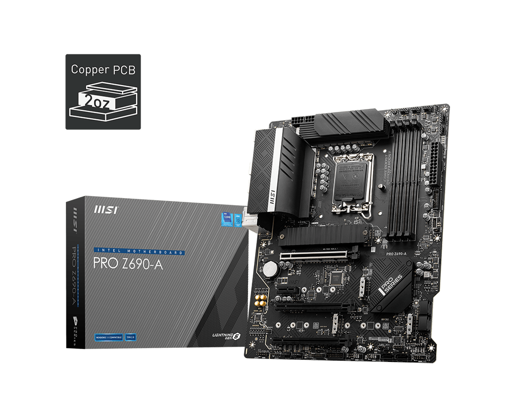 Placa de baza MSI PRO Z690-A DDR5, LGA 1700