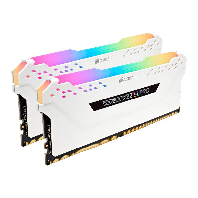 Memorie RAM Corsair Vengeance RGB PRO White 16GB DDR4 2666MHz CL16 Kit of 2
