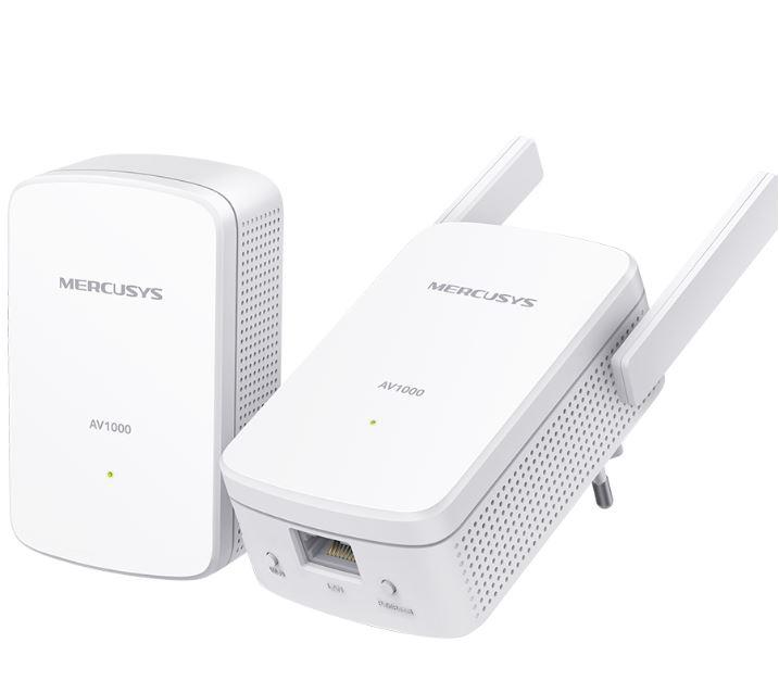 Mercusys Kit Powerline Wi-Fi Gigabit AV1000 MP510 KIT, Standarde si protocoale: HomePlug AV2, IEEE 802.3, IEEE 802.3u, IEEE802.11b/g/n, Tehnologie de modulare:  OFDM (PLC), Securitate wireless: WPA-PSK / WPA2-PSK, WPA / WPA2, criptare WEP, Dimensiuni: 112 × 84.7 × 39 mm.