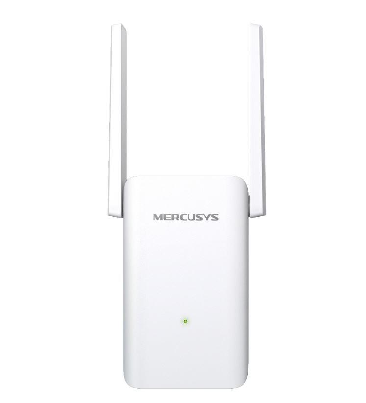 Mercusys Ax1800 Wi-Fi Range Extender ME70X; Dual-Band, Standarde Wireless: IEEE 802.11a/n/ac/ax 5GHz, IEEE 802.11b/g/n/ax 2.4GHz, Viteza wireless: 574 Mbps at 2.4GHz, 1201 Mbps at 5GHz, Interfata: 1 x Gigabit Ethernet Port, 2 x Antene externe, Consum: 13W, Dimensiuni:  138.6 × 100.3 × 68.4 mm.
