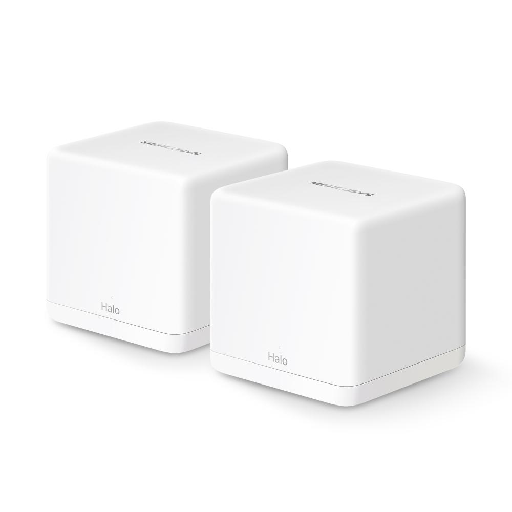 Mercusys Halo H60X(2-pack) Whole mesh Wi-Fi6 system, AX1500, Dual-band, Standarde wireless: IEEE 802.11ax/ac/n/a 5 GHz, IEEE 802.11n/b/g 2.4 GHz, Viteza wireless: 1201 Mbps on 5 GHz, 300 Mbps on 2.4 GHz, Dimensiuni:88 × 88 × 88 mm, Interfata: 3 x 10/100/1000LAN/WAN, Pachetul contine 1 x Halo H60XR