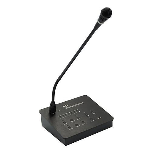 Microfon audio pentru 6 zone ITC T-216, pentru sisteme de Public Address (PA), output 1V/600Ω, frequency response 80-16KHz (+1/-3dB ),comunicare RS458,  distanta de comunicare 1km, alimnetare 24V, dimensiuni 170x142x54mm, greutate 920g