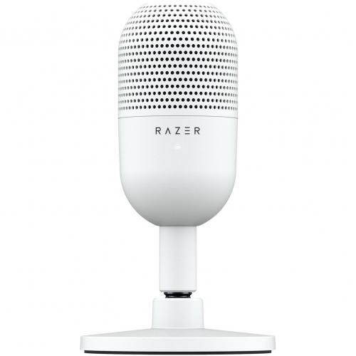 Microfon Razer Seiren V3 Chroma RGB USB, frecventa raspuns 20 Hz - 20000 Hz, sensibilitate 110 dB (THD > 1% at 1 kHz), alb