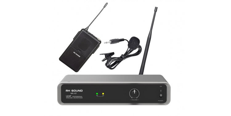 Microfon Wireless Lavaliera + Headset RH SOUND WRL-107, UHF, max.60m