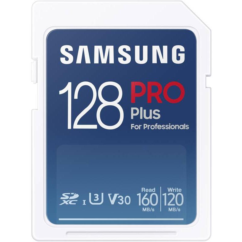 Card de Memorie SDXC Samsung PRO Plus, MB-SD128K/EU,128GB, Clasa U1, V10