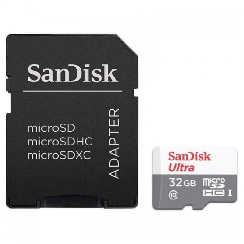 Card de Memorie SanDisk MicroSDHC, 32GB, Adaptor SD, Class 10