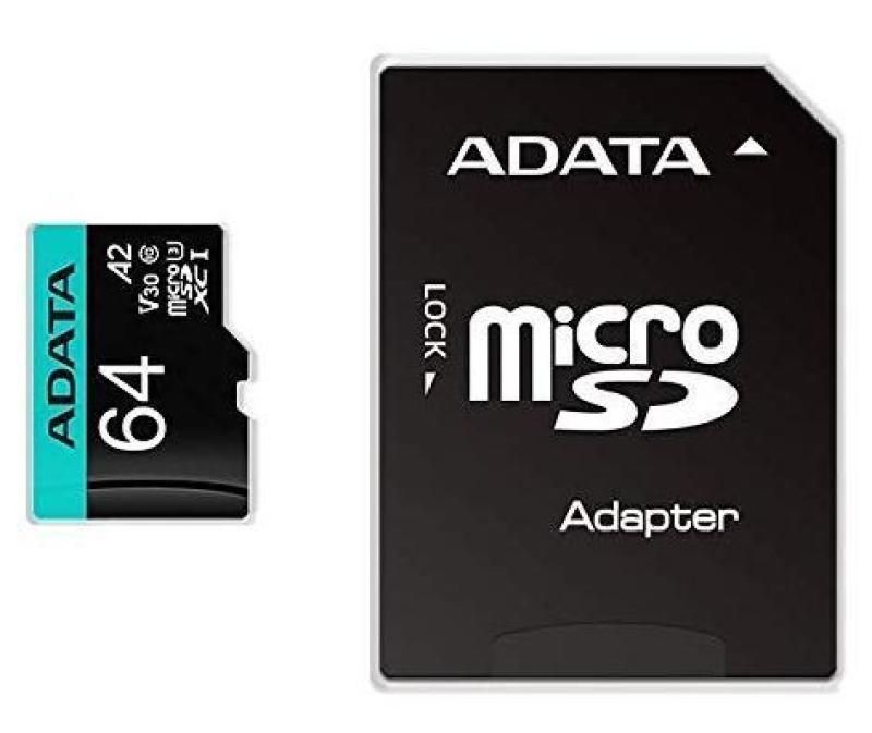 Card de Memorie MicroSD Adata 64GB, Adaptor SD, Class 10