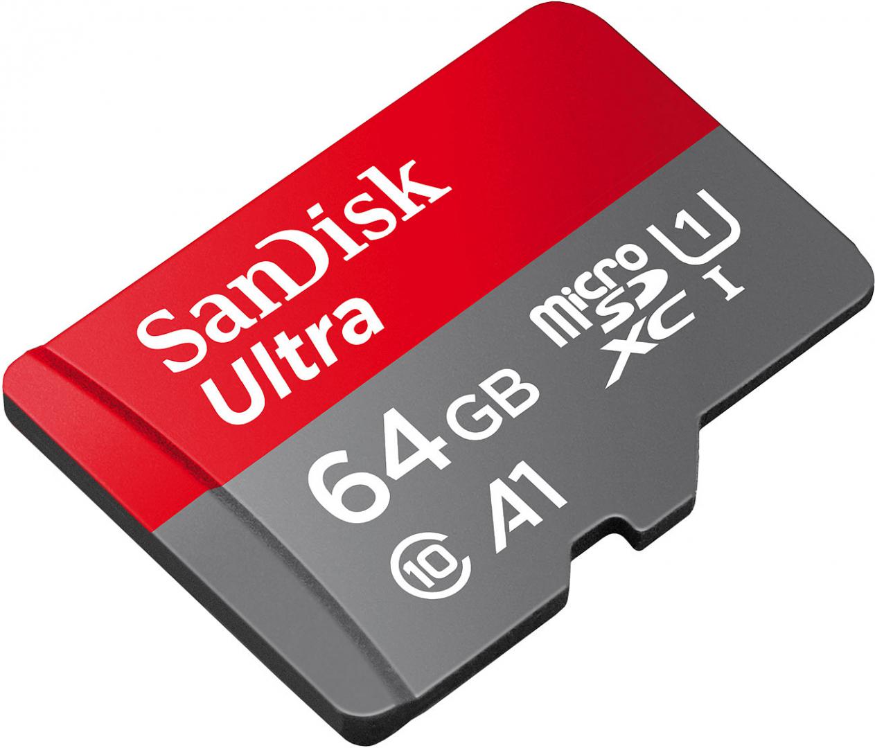 Micro Secure Digital Card SanDisk Extreme, 64GB, Clasa 10, R/W speed: up to 100MB/s/, 90MB/s, include adaptor SD (pentru telefon)