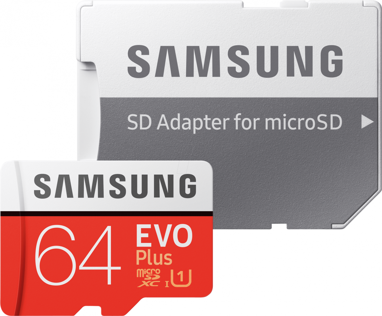 Card de memorie MicroSD SDXC Samsung EVO Plus, 64GB, Adaptor SD, Class 10